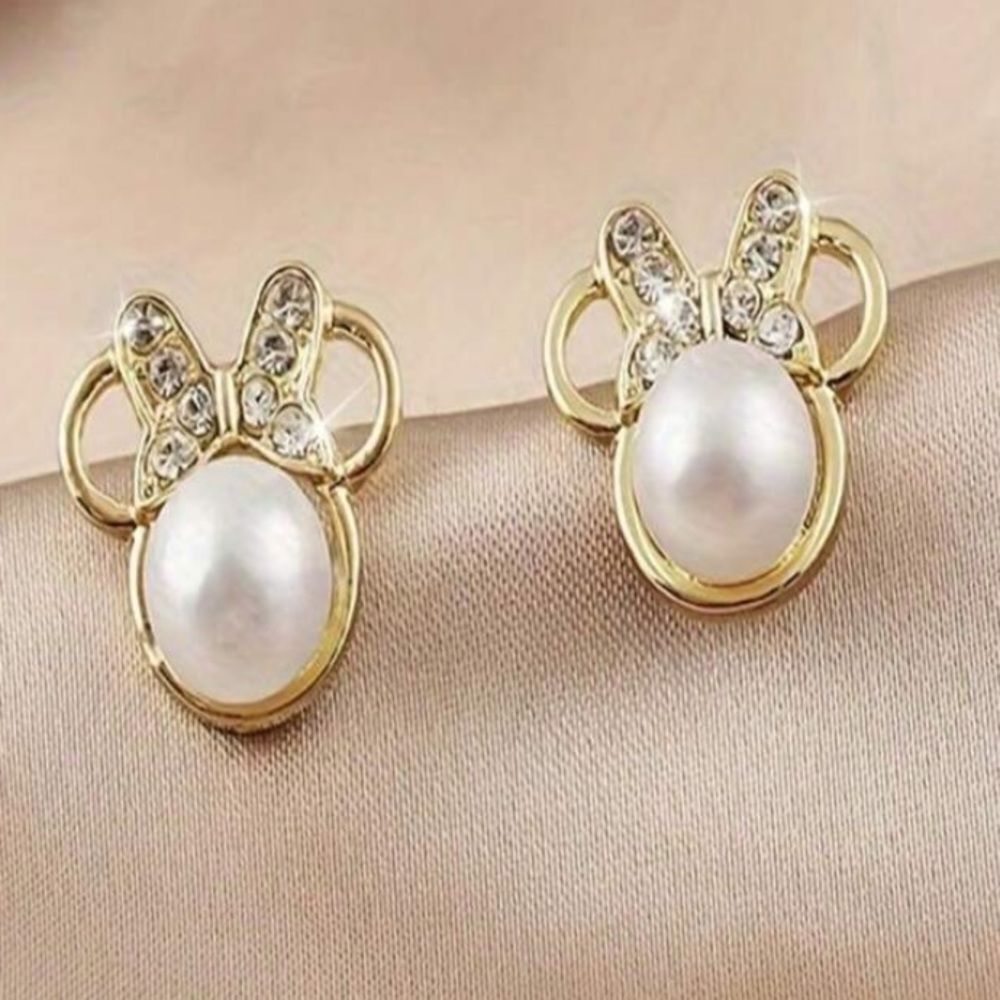 3for$20 Cute Faux Pearl Cartoon Animal Earrings
